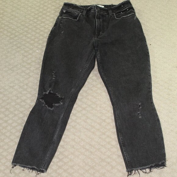 Abercrombie & Fitch Jeans Womens 2R 26 Black The Skinny High Rise Curve Love A&F - Picture 1 of 6
